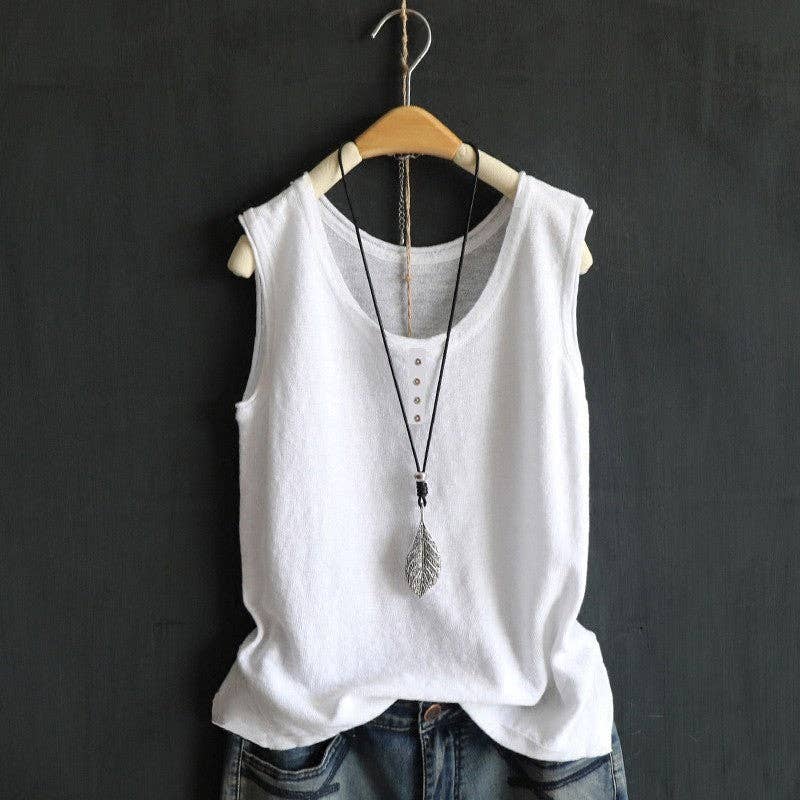 Solid Color Thin Strap Casual Camisole