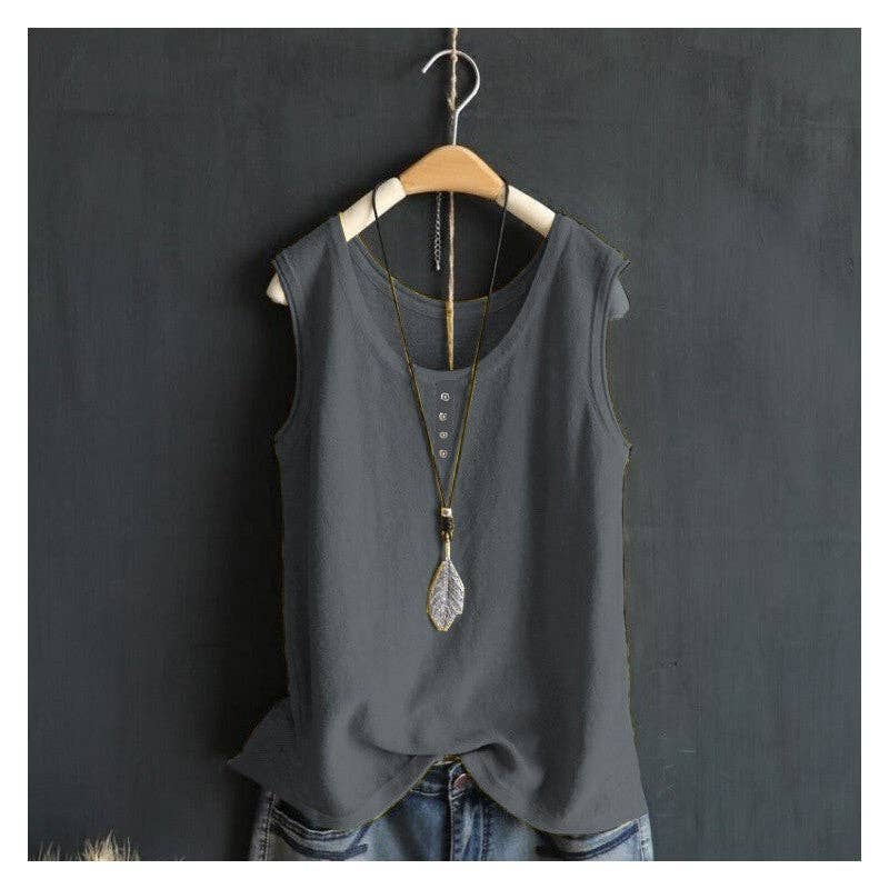 Solid Color Thin Strap Casual Camisole