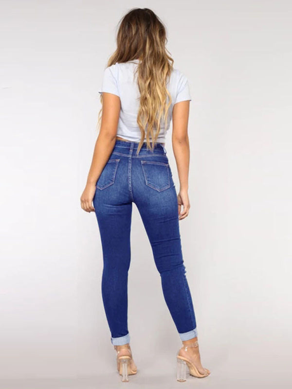 Ripped washed jeans