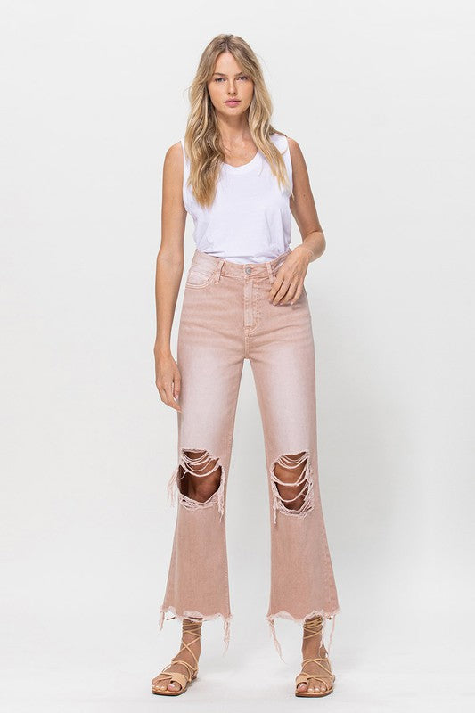 Vintage Crop Flare Jeans