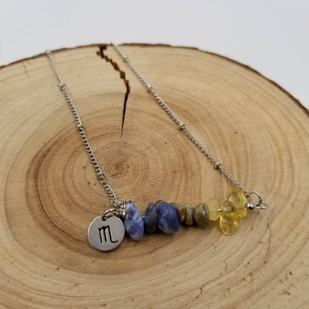 Natural Stone Handwoven Constellation Necklace with Card