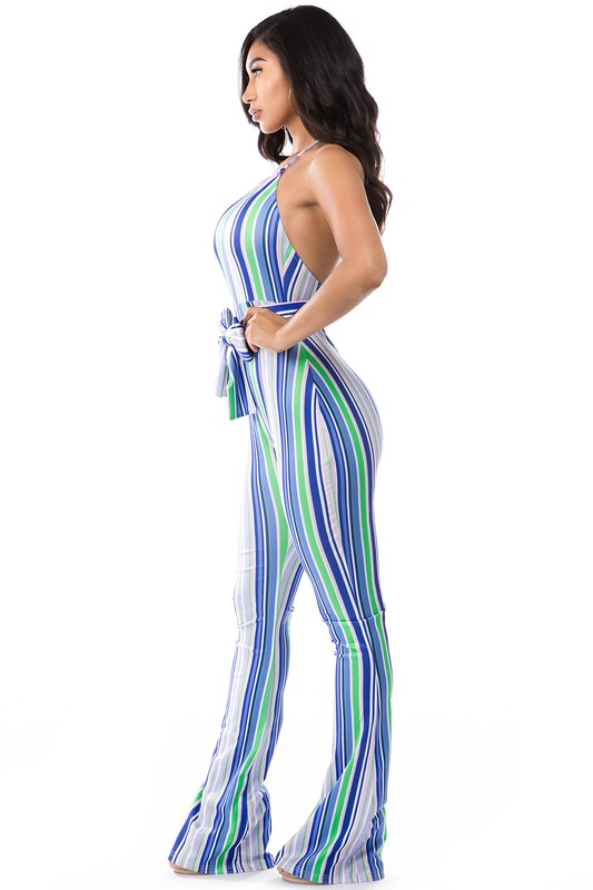 MULTI STRIP JUMPSUIT