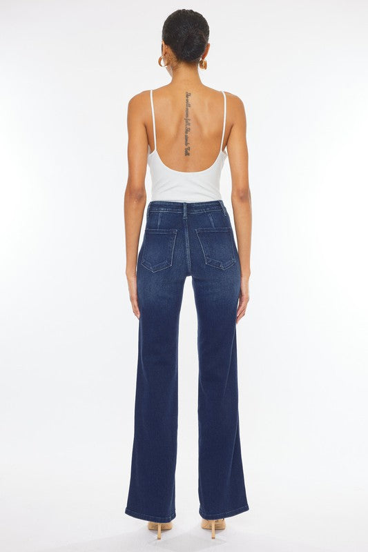 Kan Can High Rise Slim Flare Jean