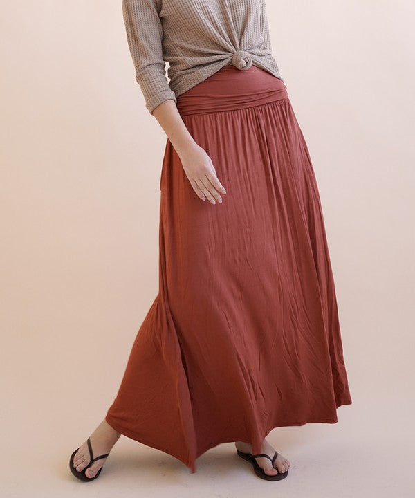 BAMBOO YOGA MAXI SKIRT