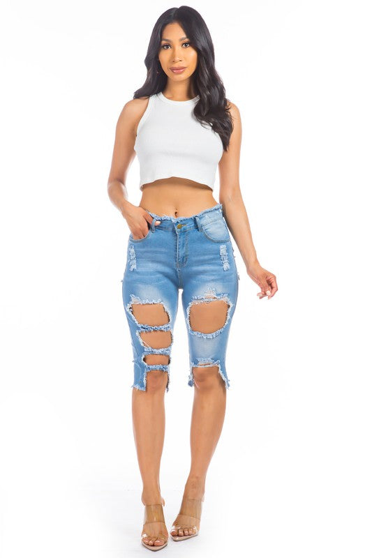 DENIM SHORT