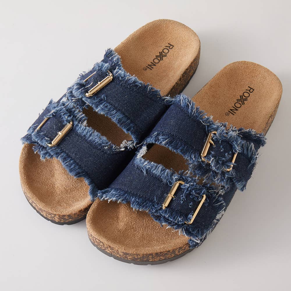 Flat Sandals Double Buckle
