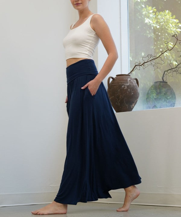 BAMBOO YOGA MAXI SKIRT