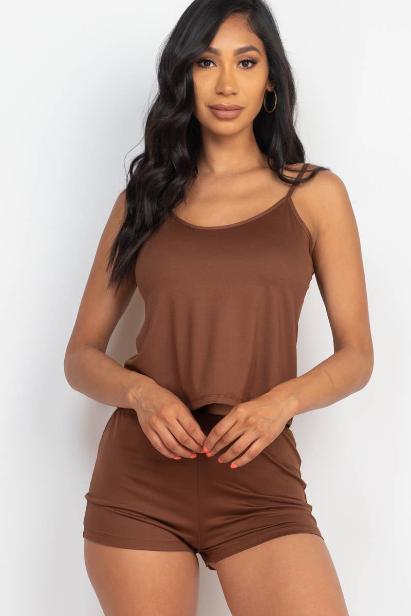 Cami Top & Shorts Lounge Set