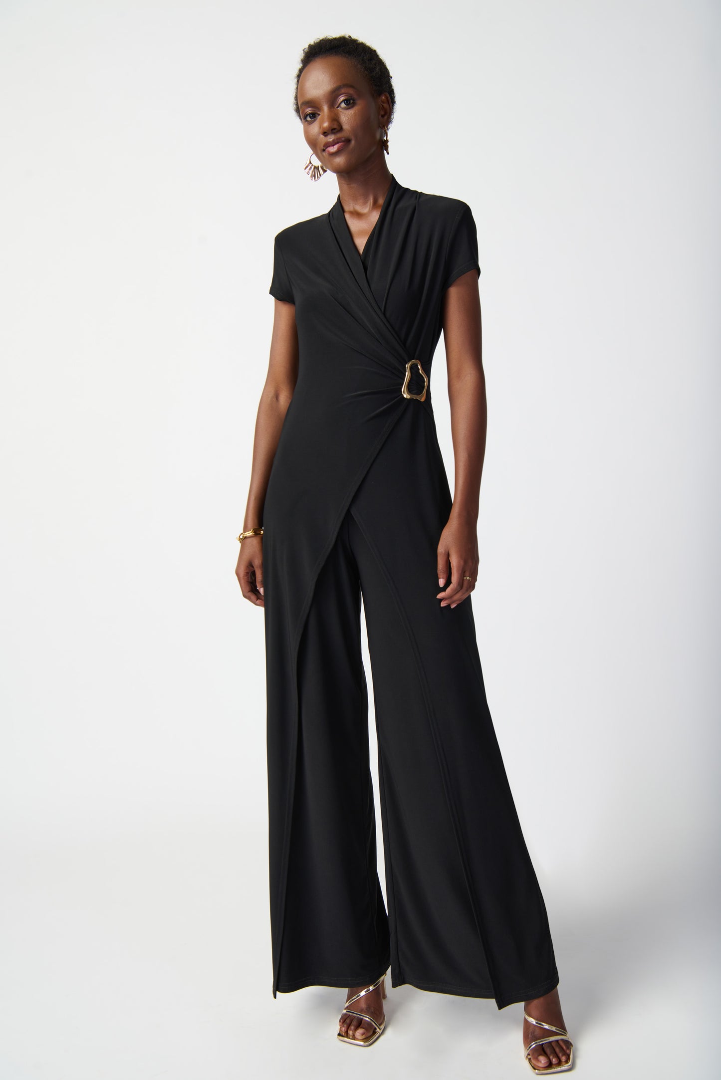 Silky Knit Wide-Leg Jumpsuit