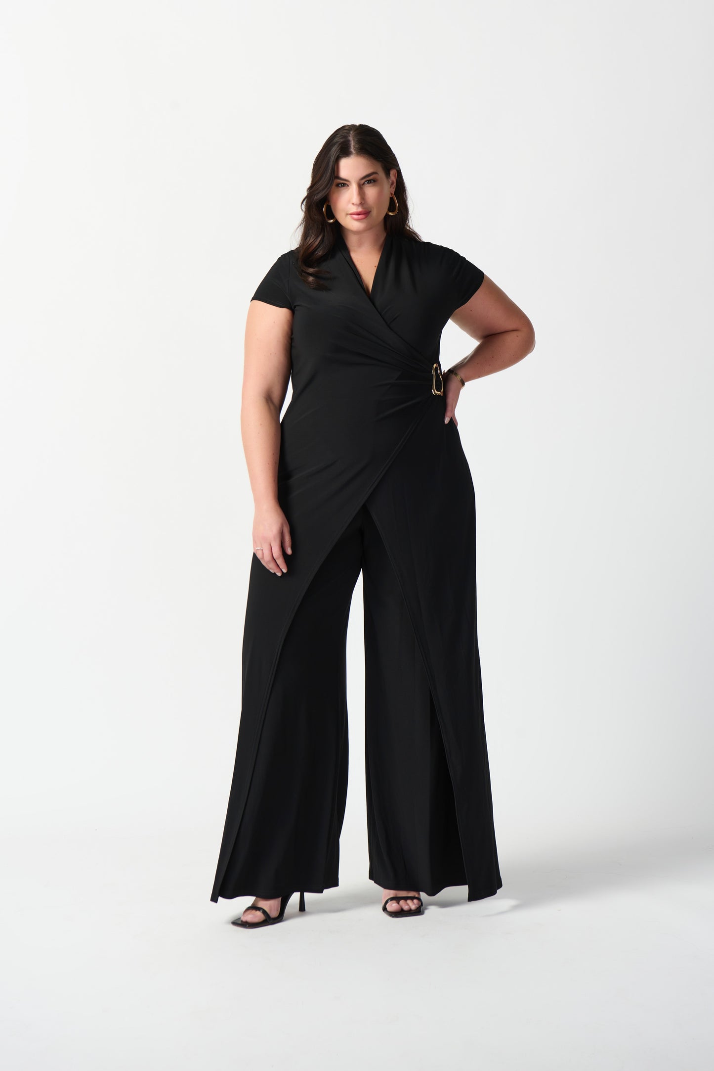 Silky Knit Wide-Leg Jumpsuit