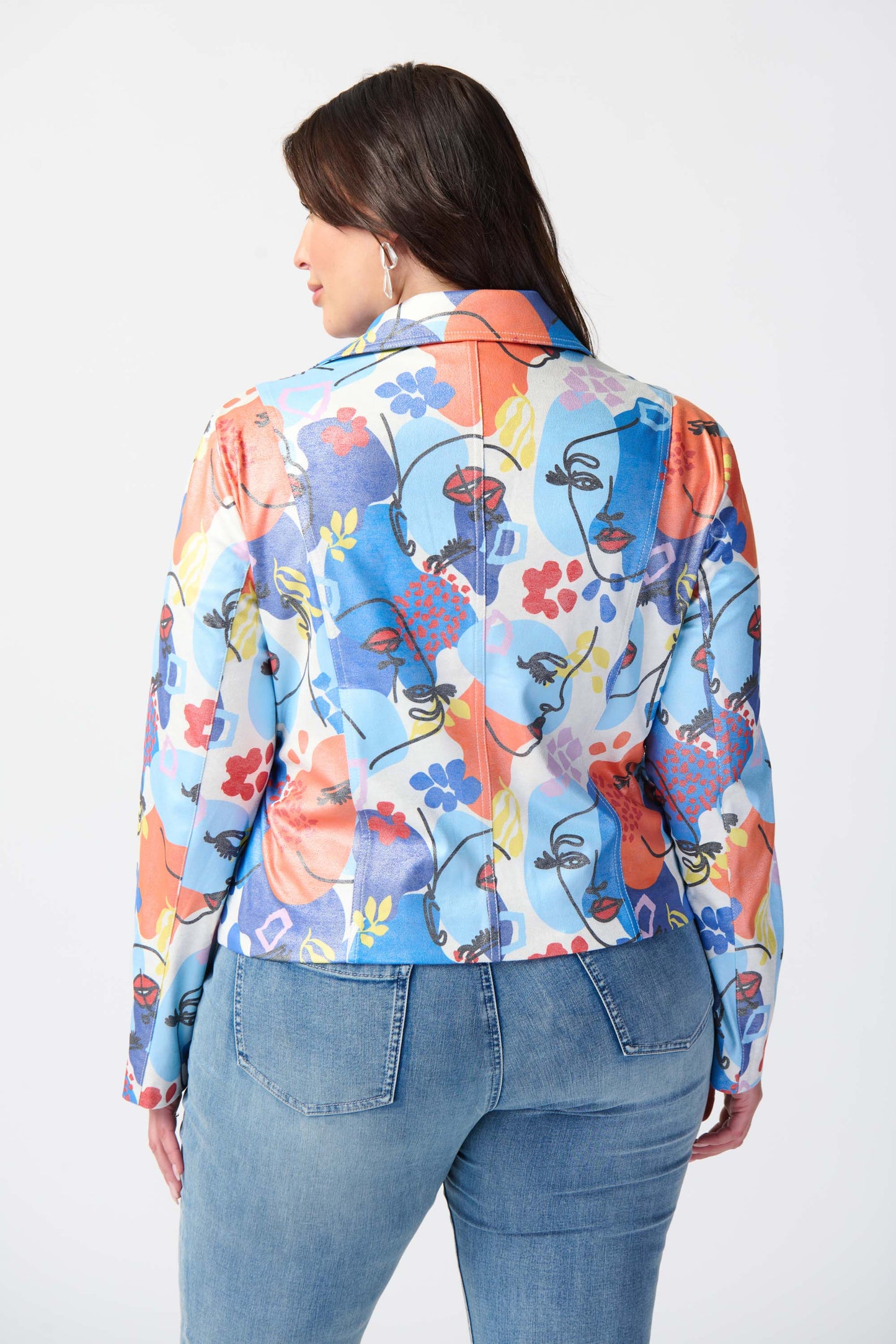 Printed Suede Jacket