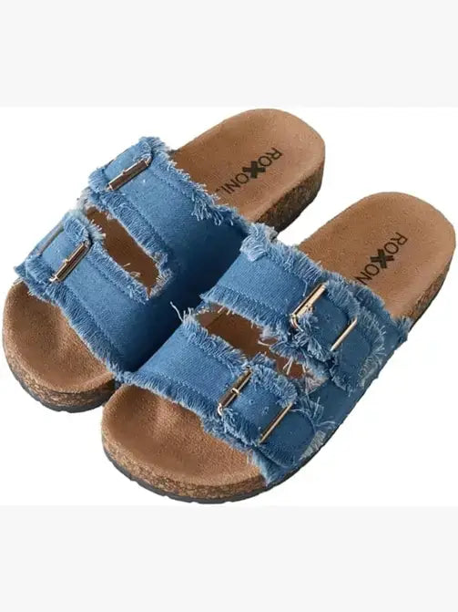 Flat Sandals Double Buckle