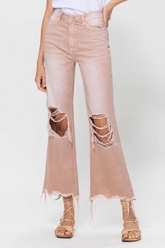 Vintage Crop Flare Jeans