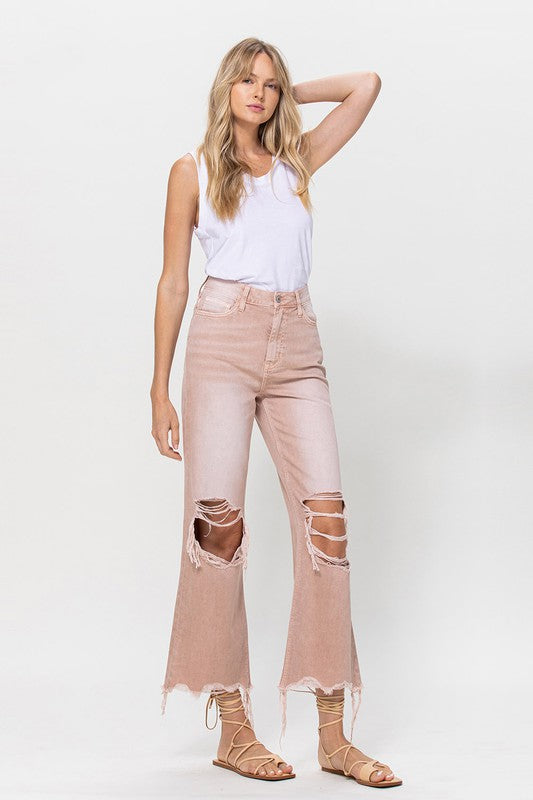 Vintage Crop Flare Jeans