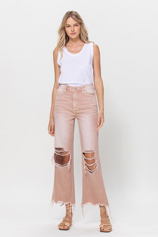 Vintage Crop Flare Jeans