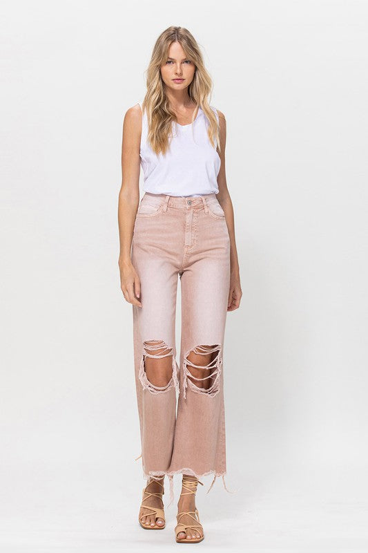 Vintage Crop Flare Jeans