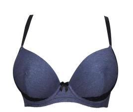 DENIM PLUNGE MOLDED T-SHIRT BRA