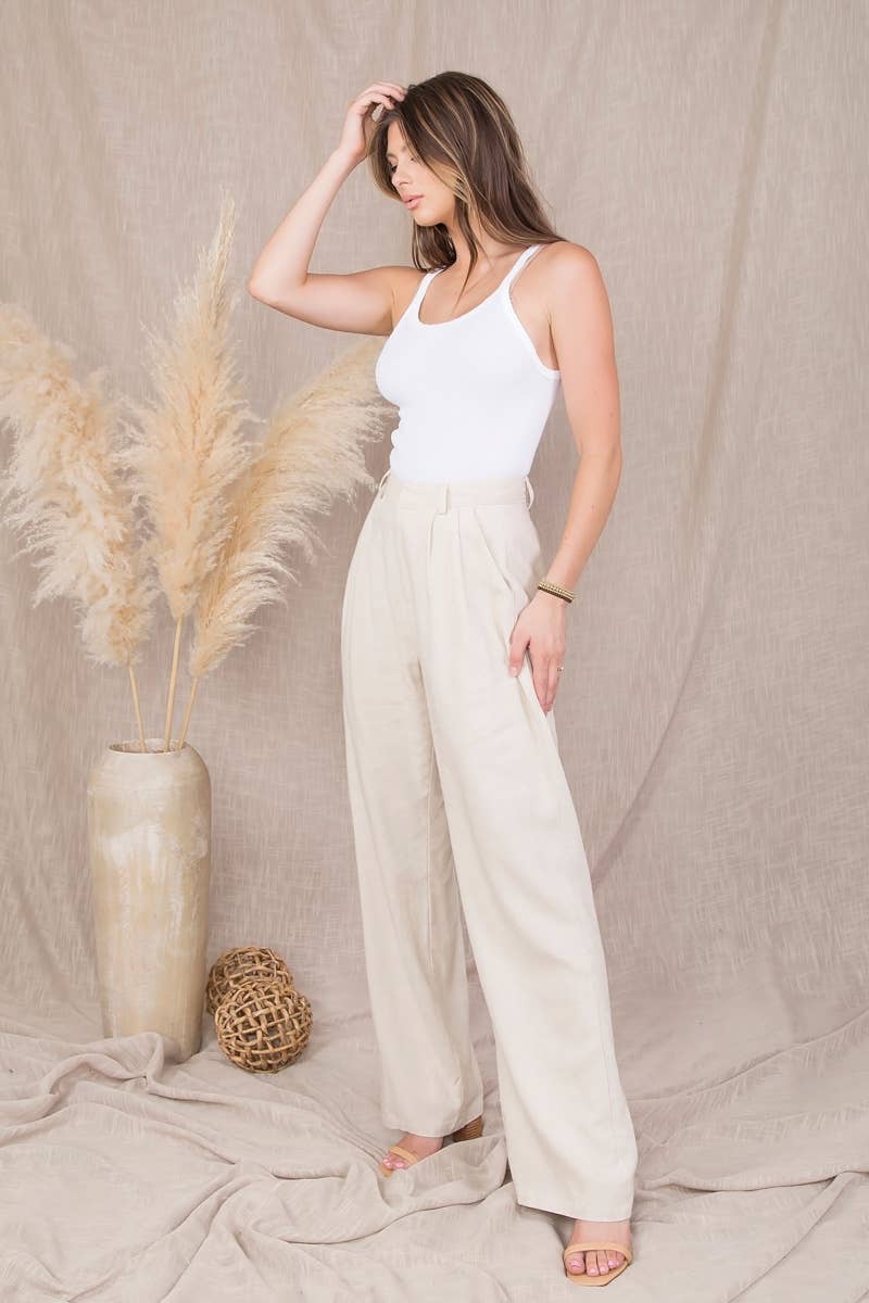 High Rise Linen Trousers (Copy)