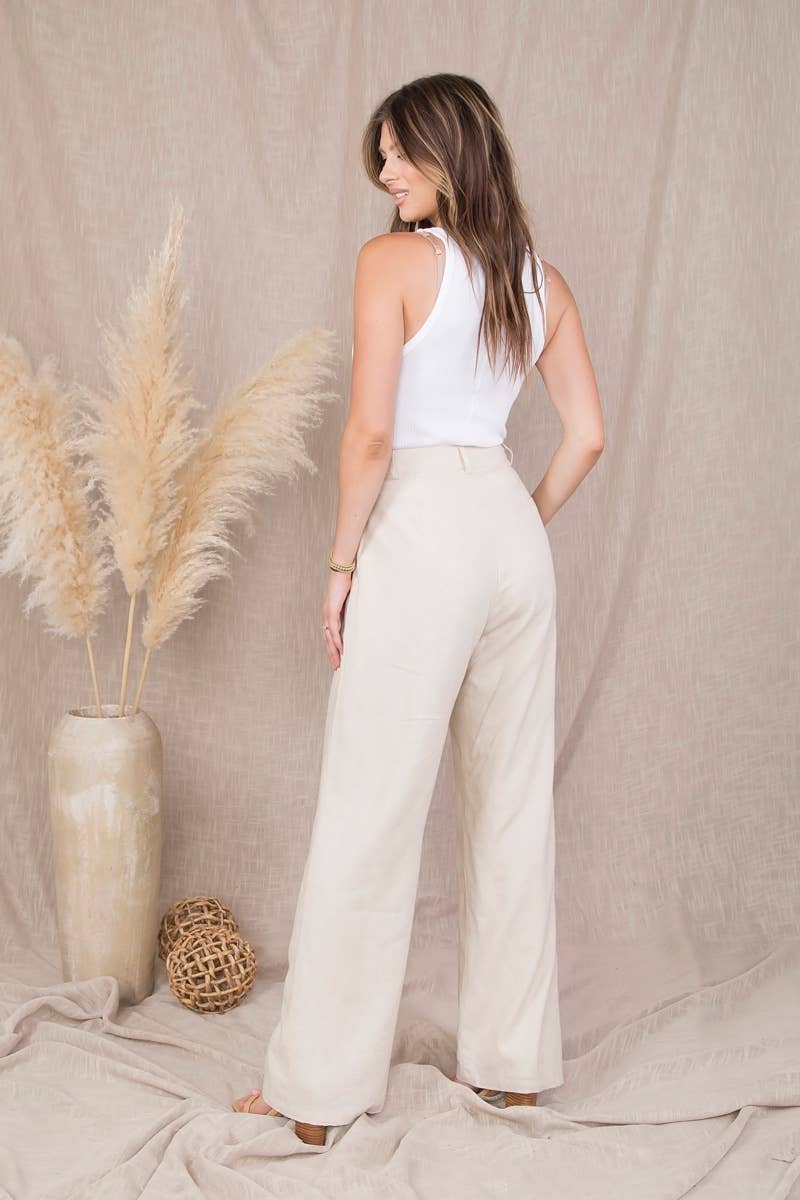 High Rise Linen Trousers (Copy)