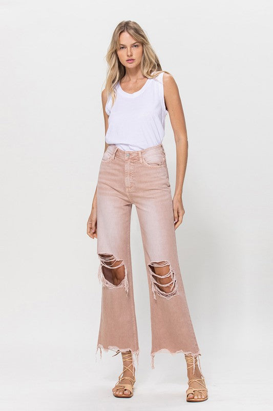 Vintage Crop Flare Jeans