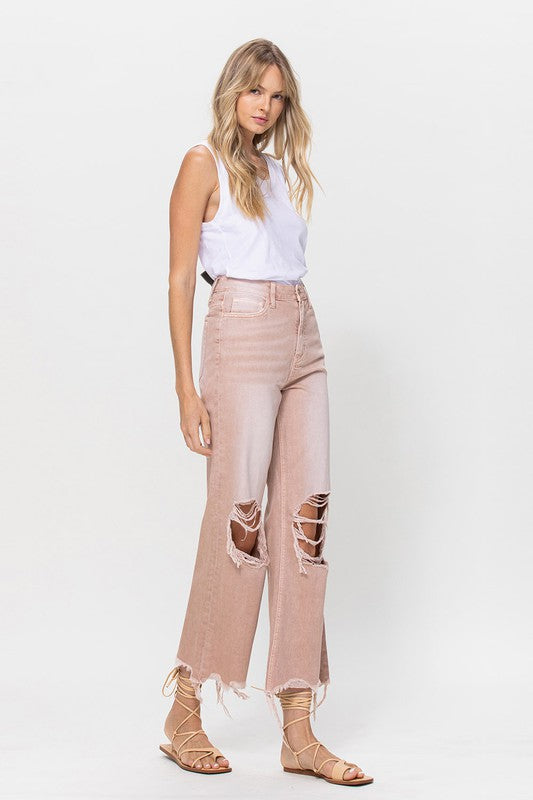 Vintage Crop Flare Jeans