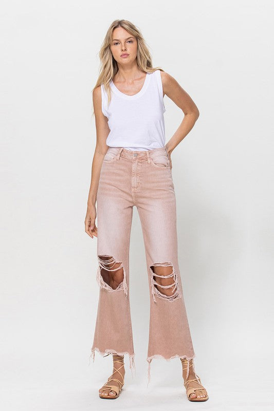 Vintage Crop Flare Jeans