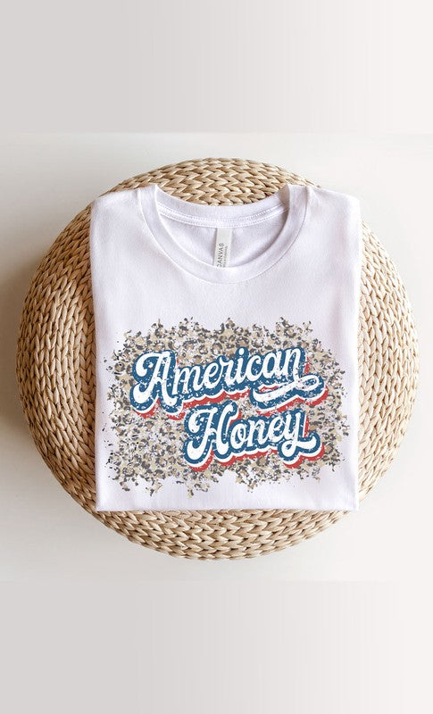 Vintage American Honey Leopard Print Graphic Tee